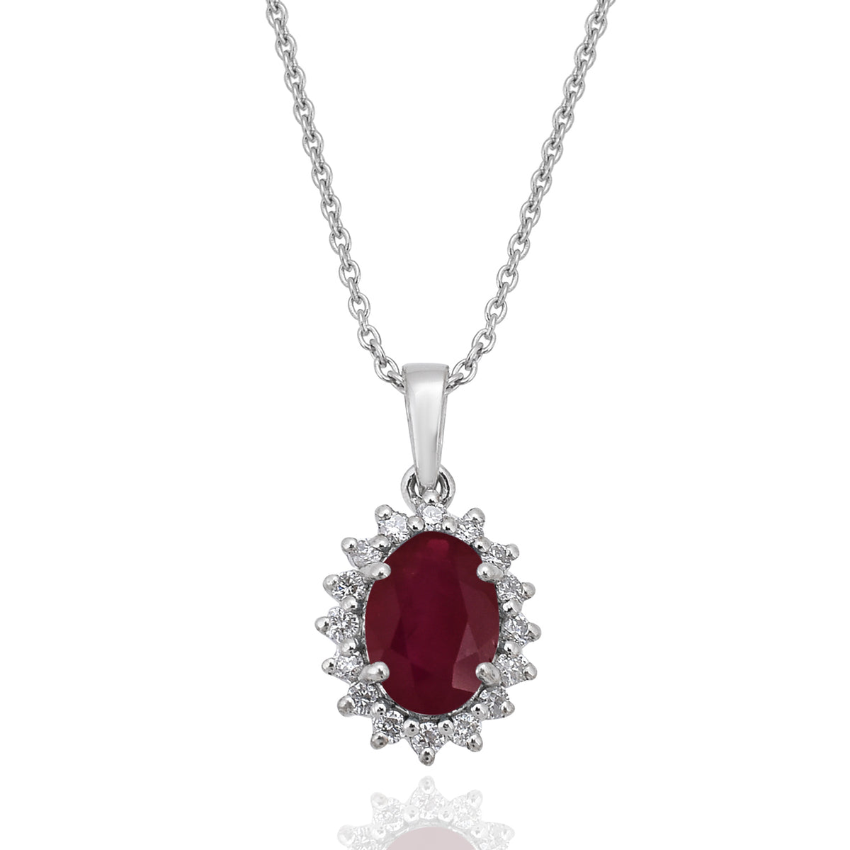 Ruby Starburst Pendant