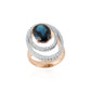 Rose Celeste London Blue Topaz Ring