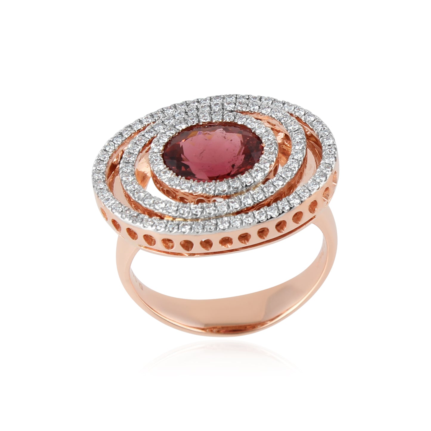 Rose Celeste Tourmaline Ring
