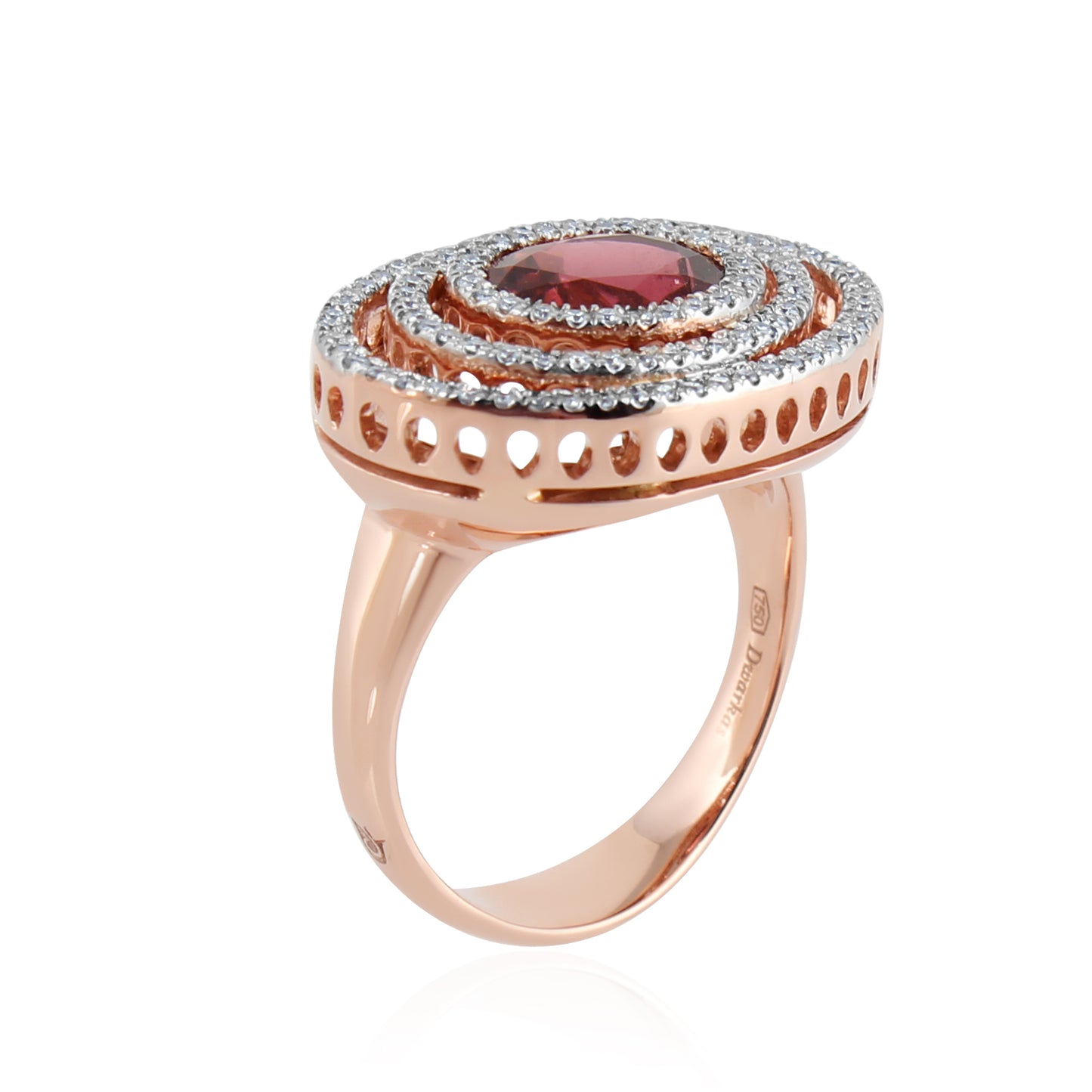 Rose Celeste Tourmaline Ring