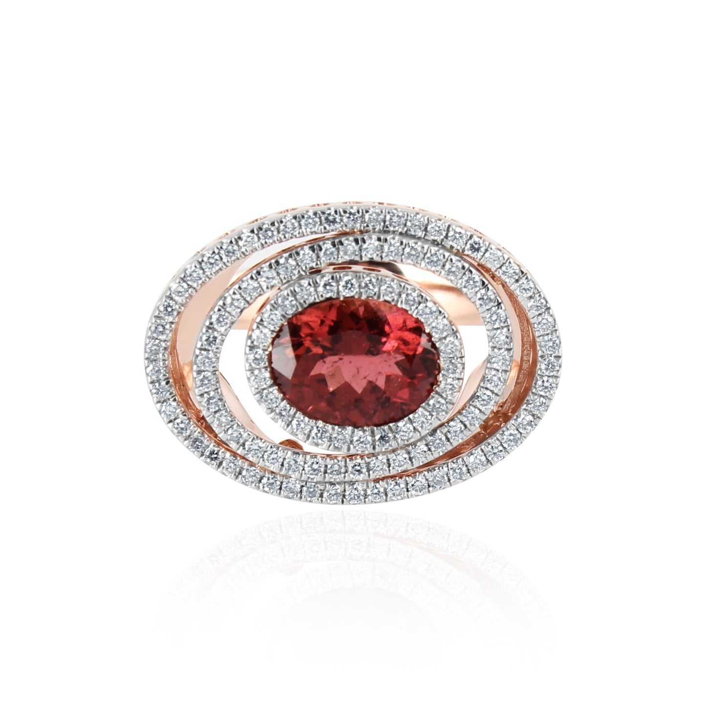 Rose Celeste Tourmaline Ring