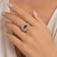 Rose Celeste Tourmaline Ring