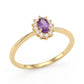 Lavender Crown Ring